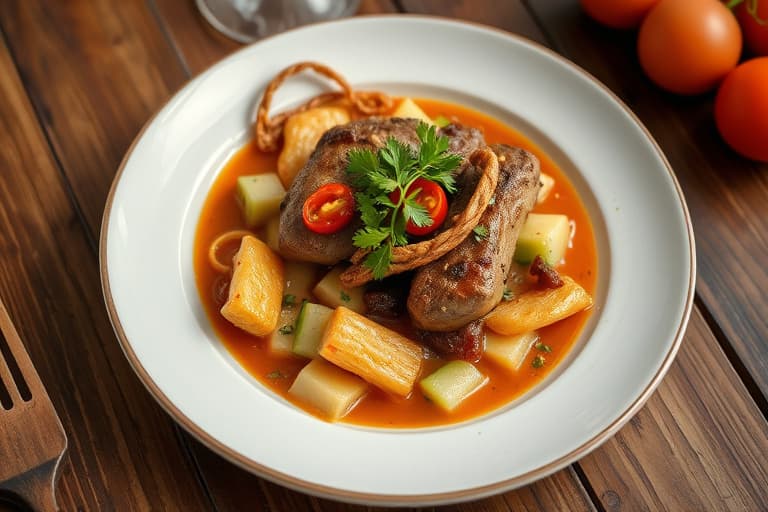 Krydret spyd av cumin-krydret kjøtt