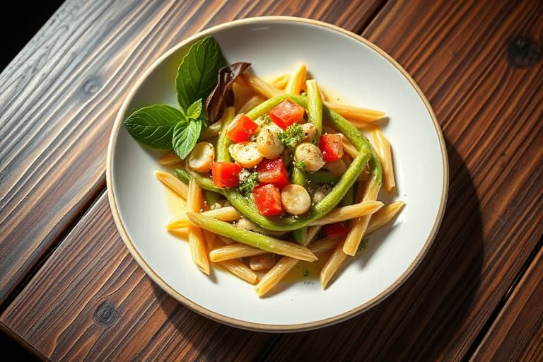 Haricots verts en salat – grønn bønnesalat