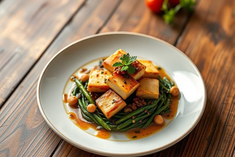 Tofu à la Bourguignonne