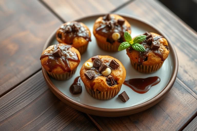 Sjokoladeknapper gulrotkakemuffins