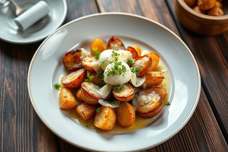 Cheesy ovnsbakte fingerling-poteter