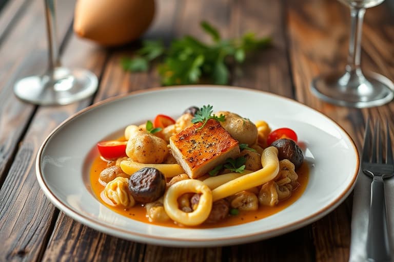 Karamell- og pekannøttpai med eple