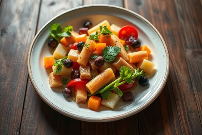 Kylling- og fruktsalat