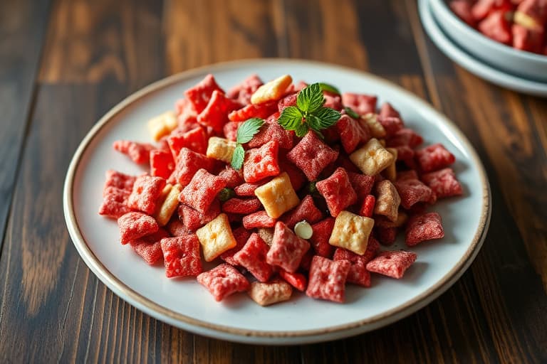 Red Velvet Chex Party Mix