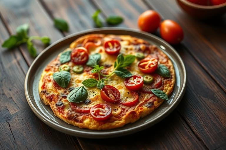 Vegetable Pizza Frittata