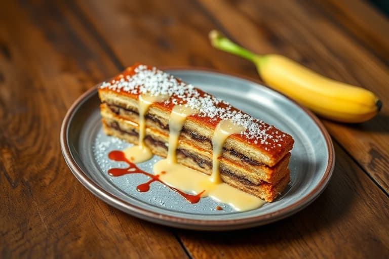 Butterfinger banankake