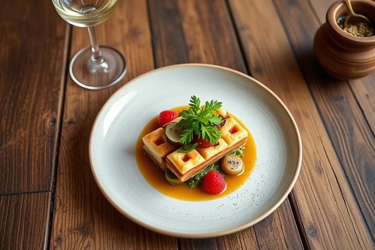 Bakte Boursin®- og eplepannekaker