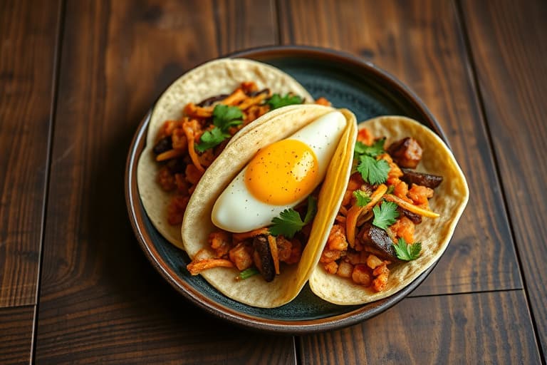 Enkle egge-tacos
