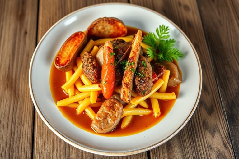 Baconswisspotet- og blomkålsgrateng