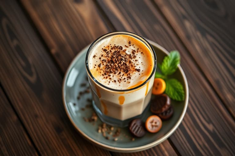 Kaffe Mocha på glass