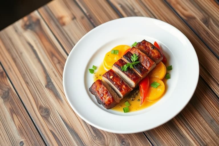 Sitronpepper-krustede bakribber