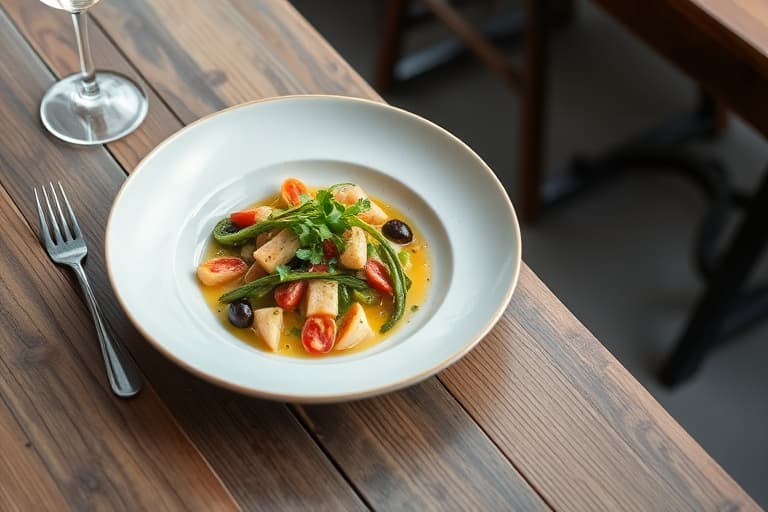 Ristet hvitløk- og spinatsuppe