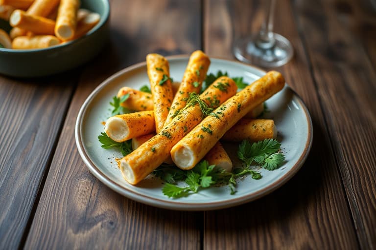 Lys og ovnsbakte mozzarella-sticks