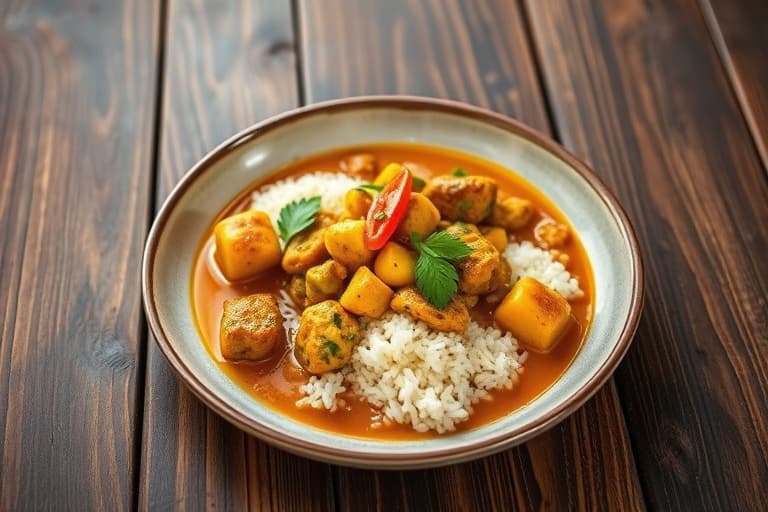 Jamaicansk curry-gedesau