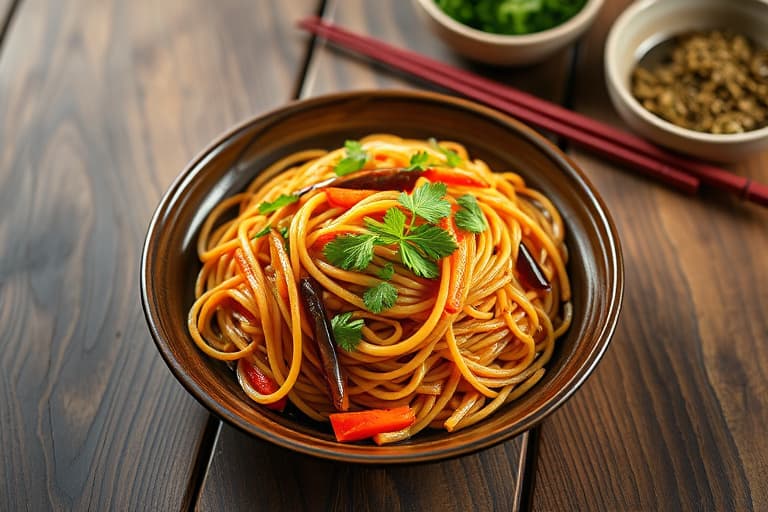 Langtidskokt Lo Mein