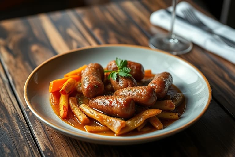 Harde epleciderløk til pølser eller bratwurst