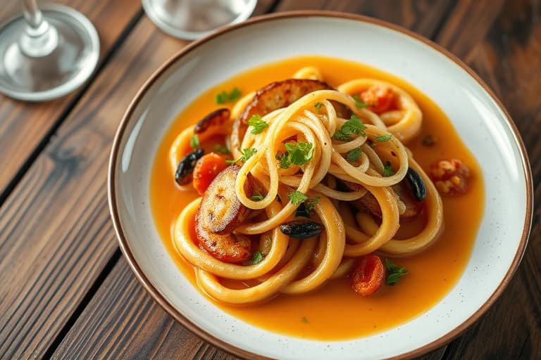 Spiralskårne pølser