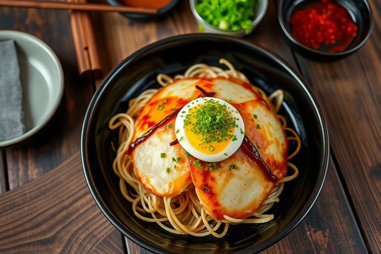 Okonomiyaki (japansk pannekake)