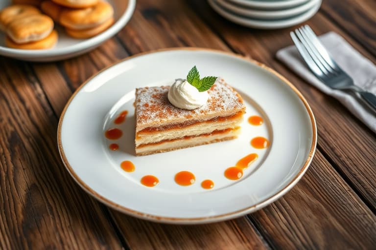 Kjeksdeig frossen dessertkake