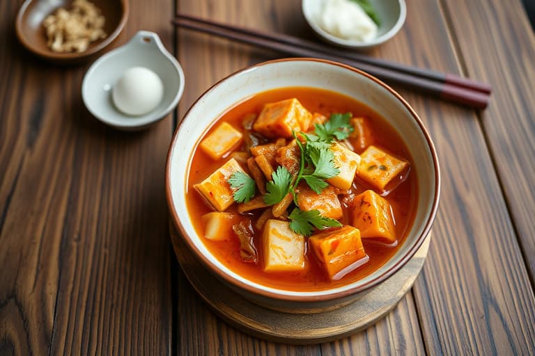 Kimchi-suppe
