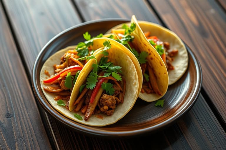 Kylling Teriyaki-tacos