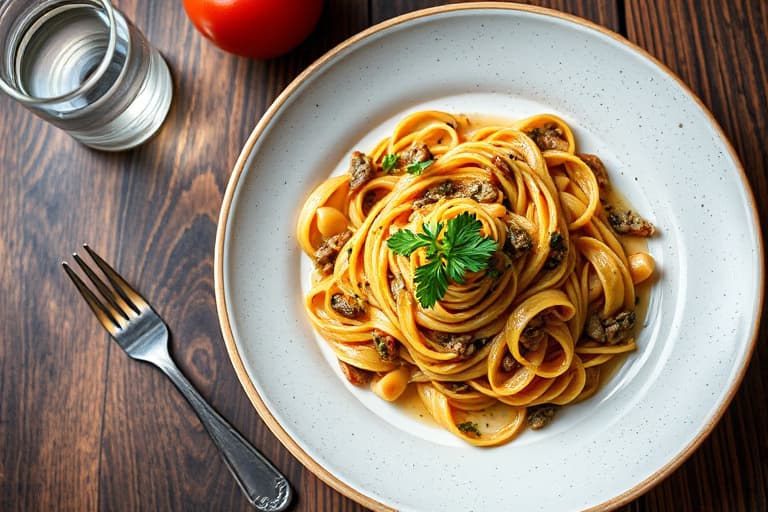 Orzo- og blekksprutgryte