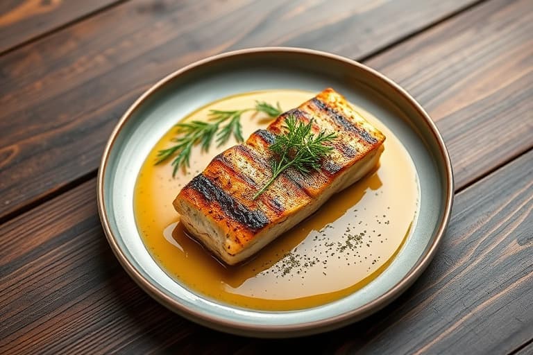 Big Ray's sitrongrillede laksefileter med dillsaus