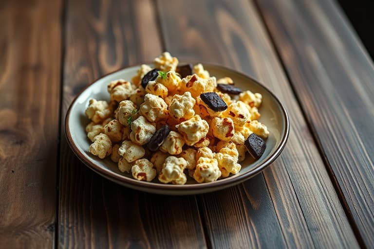 Mørk sjokoladepopcorn