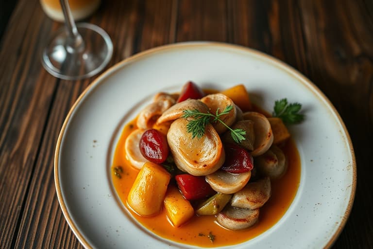 Praliné, kastanjer og spirer