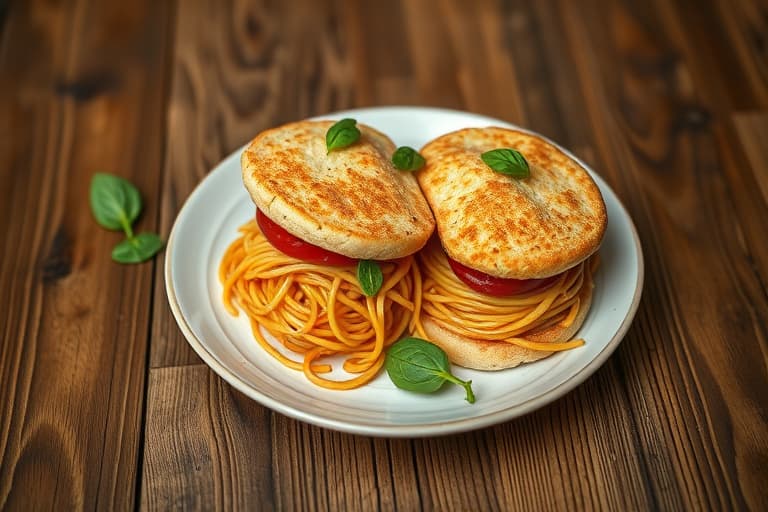 Spaghetti-sandwiches