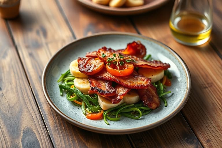 Bananer innpakket i bacon