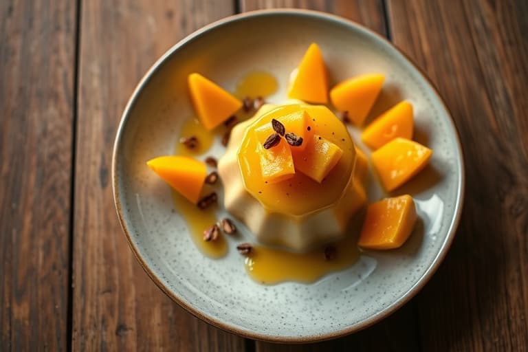 Mango-kokos chia-pudding