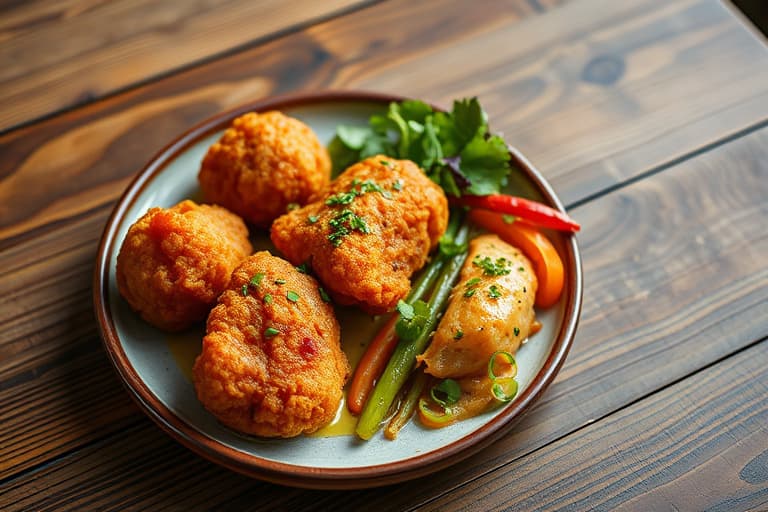 Air-fried Buffalo kylling