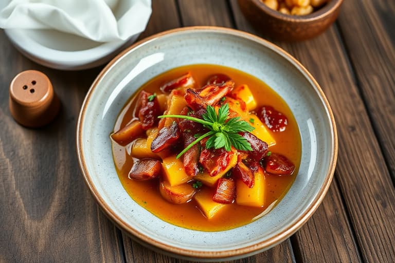 Kirsebær- og baconmarmelade med timian og nellik