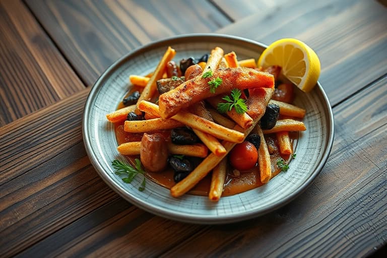 Friterte potetstikker