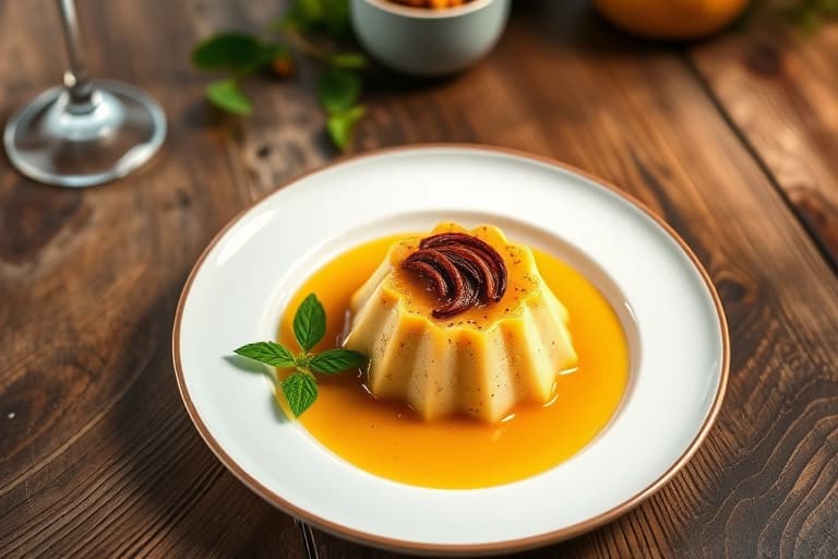 Ingefærmelk-pudding