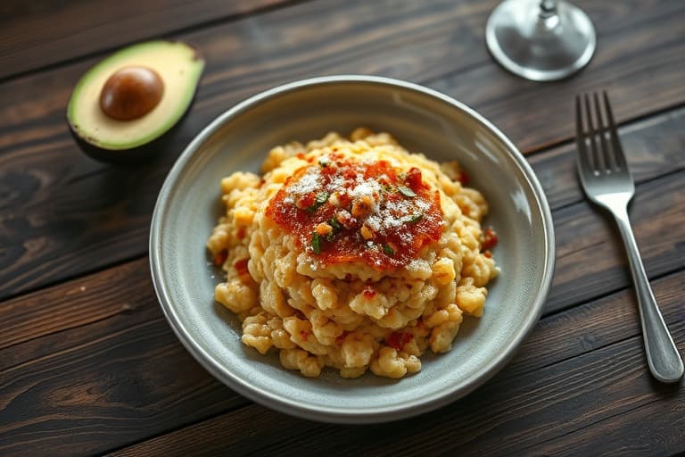 Quaker® avokadotoast med salt havregrynskrumme