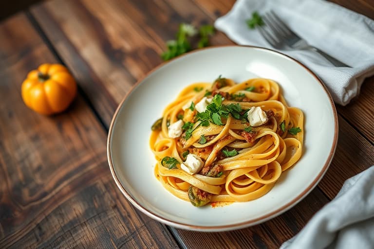 Hjemmelagde pære- og gorgonzolaravioli