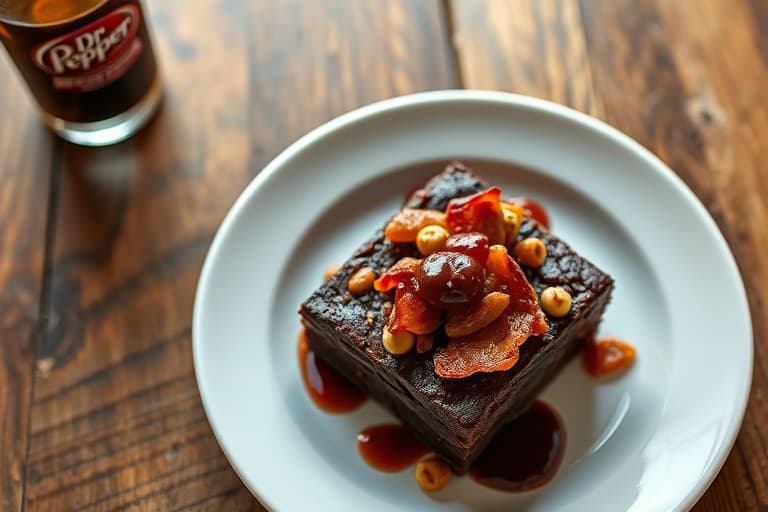 Dr Pepper® Bacon Brownies