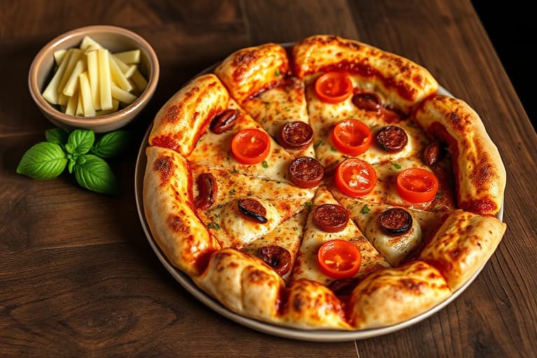 Jan sin kopi av Pizza Hut®'s stuffed crust-pizza