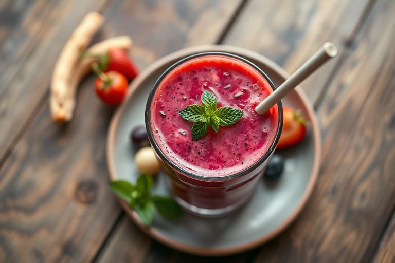 Frukt- og grønnsakssmoothie