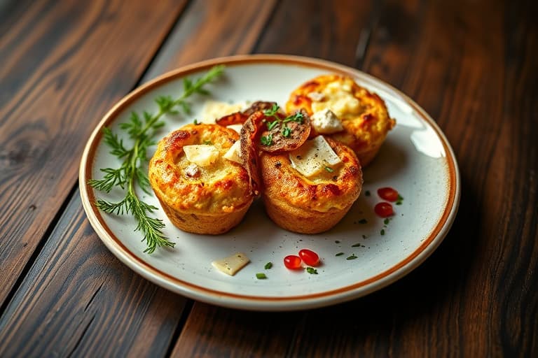 Cheesy aspargesskapermuffins