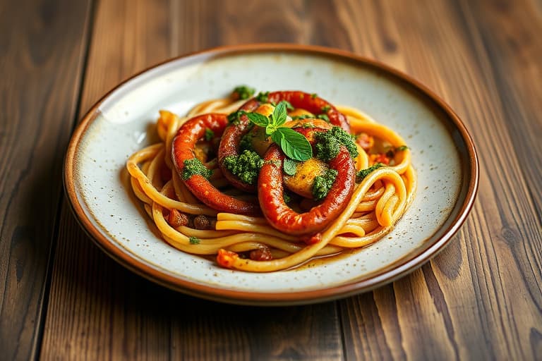 Rød vinterminestrone med vintergrønnsaker og pesto
