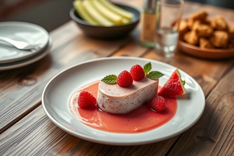 Raspberry- og pistasjsemifreddo