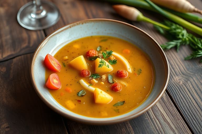 Søt misosuppe med babyturnips