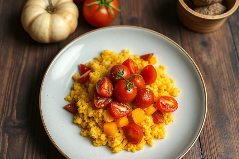 Grønn tomat- og squashcouscous