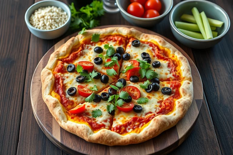 Røkt kalkunpølse Tex-Mex-stil pizza