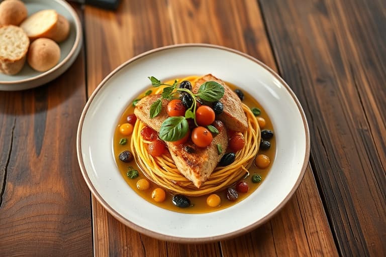 Sort oliven- og middelhavskrydret brød