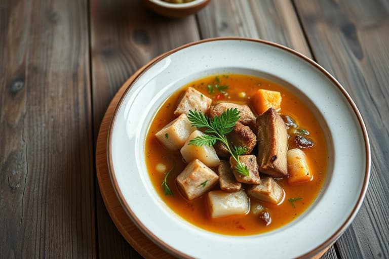 Hjertevarmende gresskar- og oksekraftsuppe