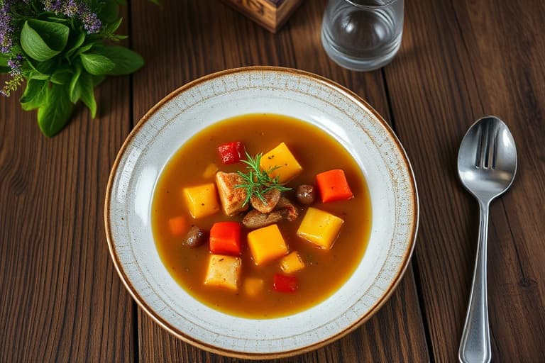 Sørafrikansk sukkerbønnesuppe